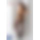 Эротические колготки-бодистокинг Passion S022 white, имитация цветочных чулочков и пояса для чулок