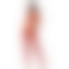Відкритий бодістокінг Passion BS080 red