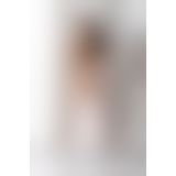 Эротические колготки-бодистокинг с плетением на бедрах Passion S030 One Size, white, цветочный узор