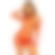 Leg Avenue Cut Out mini dress OS Red