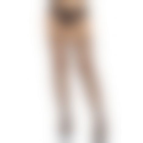 Панчохи-сітка Leg Avenue Net stockings with garter belt One size Black, пояс, підв’язки