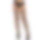 Чулки-сетка Leg Avenue Net stockings with garter belt One size Black, пояс, подвязки