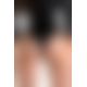 Боди Glossy Alessia из материала Wetlook на молнии, черный