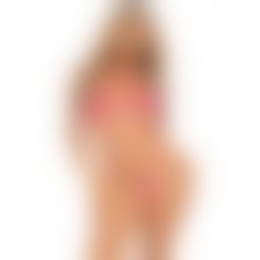 Боди-бикини Leg Avenue Wrap around bikini bodysuit Neon Pink One Size