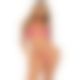 Боди-бикини Leg Avenue Wrap around bikini bodysuit Neon Pink One Size