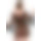 Чорний пеньюар з мереживом і стрінги Fantasy Lingerie, Xl/ХХl