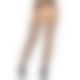 Чулки-сетка Leg Avenue Net stockings with garter belt One size Black, пояс, подвязки