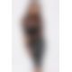 Платье Noir Handmade F310 Sublime wetlook and flocked mesh midi dress - XL