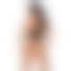 Комплект белья с открытой грудью Passion GENEVIA SET WITH OPEN BRA L/XL black, корсет, стринги