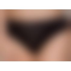 Трусики с широкой резинкой и кружевом Passion PS001 PANTIES black, size S