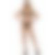 Бодистокинг в крупную сетку Leg Avenue Long Sleeved Bodystocking One size Nude, длинный рукав