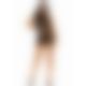 Leg Avenue Rhinestone halter mini dress OS Black