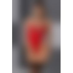 Боді з високим вирізом стегна AKITA BODY red L/XL - Passion Exclusive