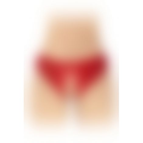 Трусики з відкритим доступом Fashion Secret Ambre Red, сітка