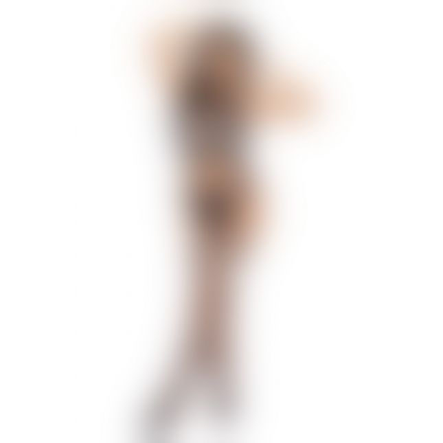 Бодістокінг - Bodystocking 2083, black - One Size