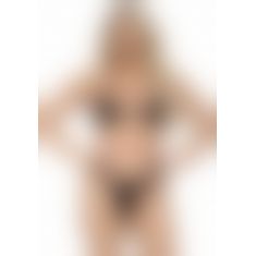 Бодистокинг в крупную сетку Leg Avenue Long Sleeved Bodystocking One size Nude, длинный рукав