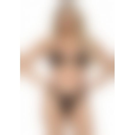 Бодістокінг у велику сітку Leg Avenue Long Sleeved Bodystocking One size Nude, довгий рукав