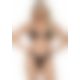 Бодистокинг в крупную сетку Leg Avenue Long Sleeved Bodystocking One size Nude, длинный рукав