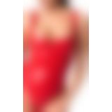 Боді Noir Handmade F352 Red powerwetlook body - L