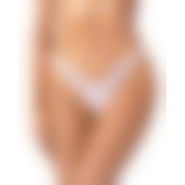 Трусики Obsessive Arrowel White crotchless thong S/M