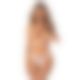 Трусики Obsessive Arrowel White crotchless thong S/M