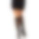 Носочки ажурные с рюшами Leg Avenue Sweetheart Ruffle Cuff Knee Highs Black, высокие