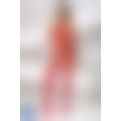 Бодістокінг Passion BS056 red, комбінезон, імітація панчіх