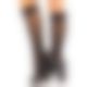 Носочки ажурные с рюшами Leg Avenue Sweetheart Ruffle Cuff Knee Highs Black, высокие