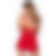 Пеньюар - Obsessive 863-BAB-3 Babydoll & Thong Red S/M