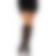 Носочки ажурные с рюшами Leg Avenue Sweetheart Ruffle Cuff Knee Highs Black, высокие