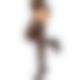 Чулки Leg Avenue Leg Avenue Lace thigh highs & garterbelt Black One Size