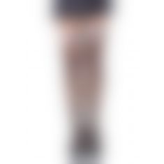 Панчохи-сітка з атласним бантиком Leg Avenue Fishnet Thigh Highs One size Black With Bow Pink