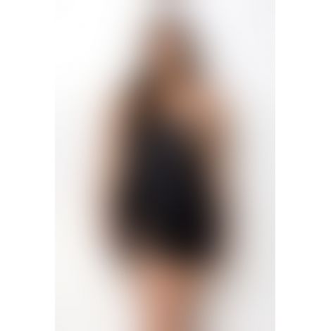 Мини-платье из экокожи Passion CELINE CHEMISE 6XL/7XL, black, шнуровка, трусики в комплекте