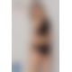 Трусики з прозорою вставкою Passion PS006 PANTIES black, size M
