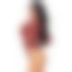 Боди Leg Avenue Crystalized fishnet bodysuit Burgundy One Size