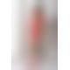 Мини-платье с вертикальным узором Passion BS097 One Size, red, плетение по бокам