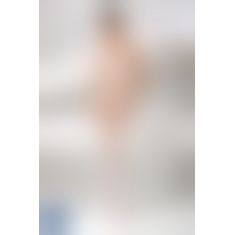 Бодістокінг Passion BS056 white, комбінезон, імітація панчох