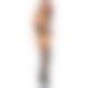 Leg Avenue Jacquard net bodystocking OS Black