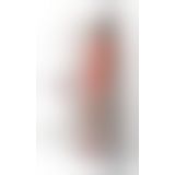 Мини-платье с вертикальным узором Passion BS097 One Size, red, плетение по бокам