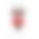 Полупрозрачное боди с кружевом Passion PEONIA BODY L/XL red