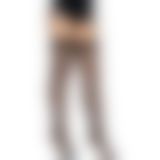 Чулки-сетка со швом сзади Leg Avenue Butterfly back seam thigh highs One size Black