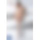 Бодистокинг Passion BS065 white, комбинезон, крупная сетка