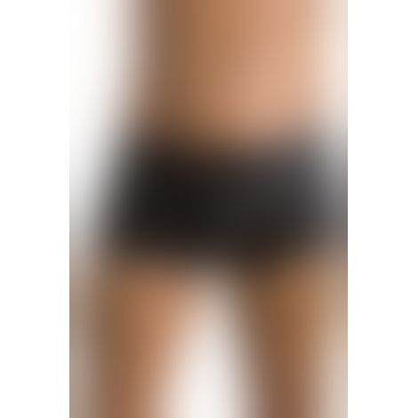 Чоловічі шкіряні боксери з клапаном Passion 050 SHORT PATRICK S/M Black
