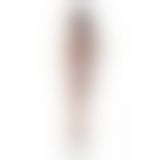 Мини-платье с вертикальным узором Passion BS097 One Size, white, плетение по бокам