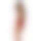 Полупрозрачное боди с кружевом Passion PEONIA BODY S/M red