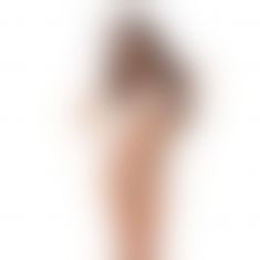 Комплект білизни Passion AMORE SET white, стрінги і ліф у вигляді подарункової стрічки з бантом