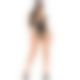 Боді з маскою Leg Avenue Cupless Zip Teddy & Crotchless Mask Black S