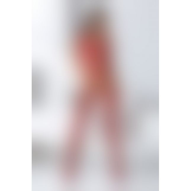 Бодистокинг Passion BS059 red, комбинезон, имитация чулок