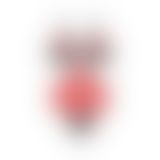 Полупрозрачное боди с кружевом Passion PEONIA BODY S/M red