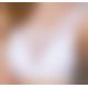Топ з прозорою вставкою Passion PS002 TOP white, size L